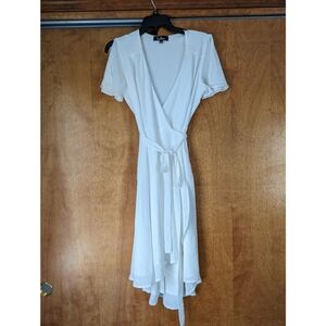 White Lulu's Wrap Dress